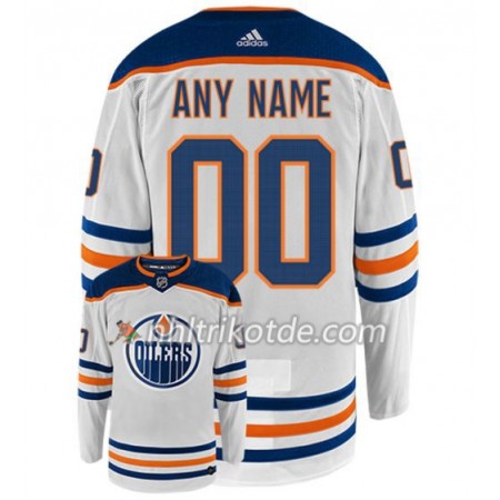 Edmonton Oilers Trikot Custom Adidas Weiß Authentic - Herren